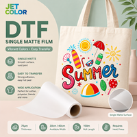Film de transfert thermique DTF à surface mate, papier de transfert thermique fini mat, rouleau de papier de sublimation pour vêtements