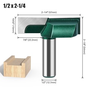 Fresa de ranurado y raspado de fondo plano de 57 mm para carpintería - Product Image 6