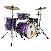 Hochwertiges PVC-Wrap-Drumkit Professionelles Percussion-Instrument für Band-Auftritte Heimpraxis Musikunterricht