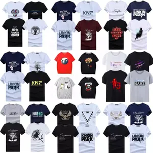 Factory Direct Sale Blank LOGO Custom Digital Printing Short Sleeve O neck Shirt Men's T-shirt Apparel Stock