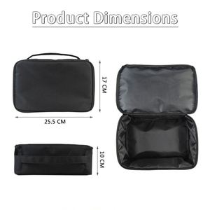 Large Capacity Cloth Storage Bag Travel Portable Bra Pouch Black Shockproof Protective Accessories Bag for Cloth Shoes - Product Image 6