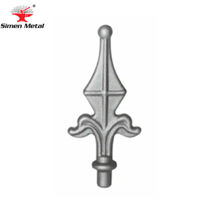Punta de lanza de hierro forjado popular con componentes de hierro forjado de la <span class=keywords><strong>mejor</strong></span> calidad de superficie lisa - Product Image 5