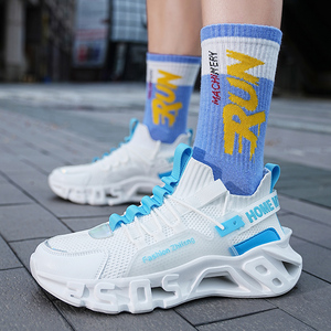 <span class=keywords><strong>Zapatos</strong></span> deportivos <span class=keywords><strong>talla</strong></span> grande 38-46 <span class=keywords><strong>zapatos</strong></span> <span class=keywords><strong>de</strong></span> hoja casuales transpirables tejidos con mosca para hombres - Product Image 2