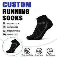 Chaussettes de sport athlétiques unisexes d'été respirantes en maille avec zones renforcées, séchage rapide, écologiques, pour l'entraînement cardio et l'endurance, en gros