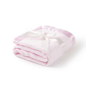 <strong>Personalised</strong> Plain Super Soft Polyester Warm Fleece Newborn <strong>Baby</strong> Wrap <strong>Blanket</strong> with Satin Trim Silk <strong>Baby</strong> <strong>Blanket</strong> - Product Image 4
