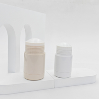 Contenant vide pour baume déodorant, bâtonnet solide rond, 30g 50g, coque extérieure réutilisable, recharge interne remplaçable