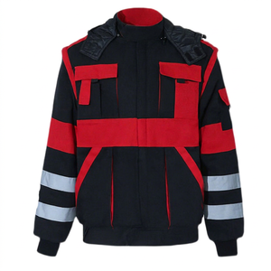 Chaqueta de Seguridad Impermeable de Alta Visibilidad de Algodón/Poliéster con Logotipo Personalizado para Uso en Tráfico Vial - Product Image 1
