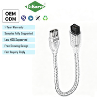 Kabel Adapter USB 1394 Firewire, kabel Adapter USB 4P/6P/9P PVC berpelindung tahan lama untuk Kamera Digital Komputer & Peralatan Medis