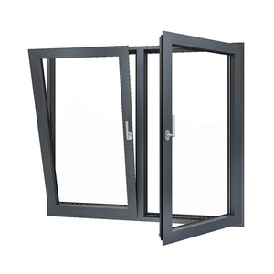 Fenêtre à triple joint thermique, à ouverture basculante, à économie d'énergie, avec verre Low-E, quincaillerie allemande, résistante aux intempéries pour maison - Product Image 1