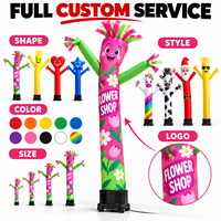 Mascotte florale gonflable pour fleuriste, promotion saisonnière en magasin, affichage publicitaire extérieur, couleurs personnalisées, vente en gros