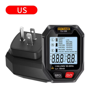 Hytais testador elétrico kit ferramenta tomada testador TS10B e tensão AC detector TS10A - Product Image 3