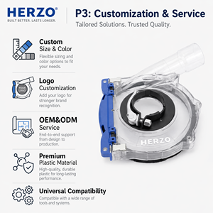 HERZO Cubierta Transparente Antipolvo <span class=keywords><strong>para</strong></span> <span class=keywords><strong>Amoladora</strong></span> Angular de 125mm, Material Plástico, 20 Unidades/<span class=keywords><strong>Caja</strong></span>, Accesorios <span class=keywords><strong>para</strong></span> Herramientas Eléctricas - Product Image 2