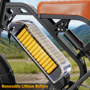 Bicicleta Eléctrica Todoterreno de 250W, 48V, 32 Millas de Autonomía, Frenos de Disco Dobles, Batería Extraíble, Bicicleta Eléctrica para Adultos para Brasil y México - Product Image 4