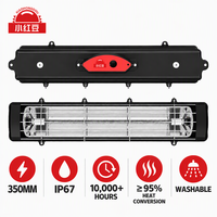 Lampe Chauffante Infrarouge OEM pour Élevage, en Fibre de Carbone, 350mm, Aluminium, IP67, 220V, 175W/275W, pour Porcelets et Poulets en Ferme