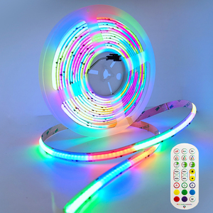 Bán buôn dễ dàng để cắt trắng rgbic RGB chạy linh hoạt Dimmable CCT 24V 12V 10mm 8mm có thể điều chỉnh COB <span class=keywords><strong>LED</strong></span> Strip ánh sáng - Product Image 1