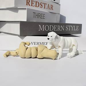 Juguetes de Perros Divertidos Impresos en 3D Vashine, Regalo para Niños, Animal <span class=keywords><strong>Shar</strong></span> <span class=keywords><strong>Pei</strong></span>, Material Amigable, Decoración, Juguetes de Perros de Simulación - Product Image 4
