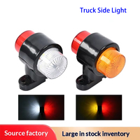 Feu de position latéral LED 12V-24V pour camion, blanc ambre rouge, 3 fils, étanche, pour remorque, poids lourd, bus, fourgonnette