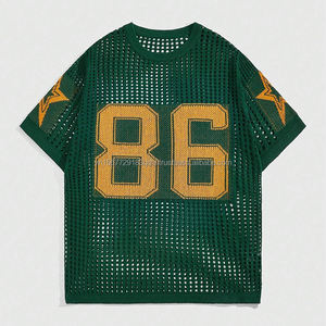 Pull tendance personnalisable avec logo, tricoté pour l'été, col rond, en jersey, coupe ample, manches courtes ou longues, ajouré, style t-shirt - Product Image 3