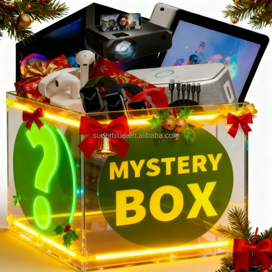 Lucky Mystery Box 2025 New TFT Smart Electronic Gadgets & Jewelry Blind Boxes for Gaming & Collecting Phone Watch Smart