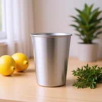 Gobelet à bière en acier inoxydable 304 de 350 ml, avec logo personnalisé, portable, moderne, pour boissons froides, idéal pour le camping en plein air, le bureau, les fêtes, ou comme cadeau.