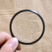 Loupe de lecture portable pour personnes âgées, mini, pliable, avec étui en cuir, classe I, avec poignée, 5x 50/60 mm