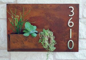 Pots <span class=keywords><strong>de</strong></span> fleurs design moderne, jardinières murales en métal - Product Image 2