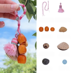 Wholesale Handmade Natural Fruit Shell <b>Wind</b> <b>Chime</b> Keychain Pendant For Bohemian Car Hanging Ornament - Product Image 2