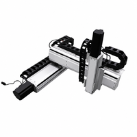 QIGE Mesa deslizante CNC de doble riel lineal con eje XYZ, carrera de 100-1000mm, componente de motor con núcleo de aleación de aluminio, actuador lineal de 1000mm