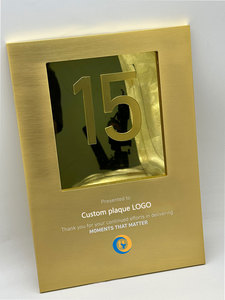 Métal LOGO personnalisé Yutube Plaque commémorative Médaille Trophée Plaque - Product Image 3