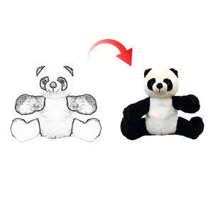 Custom Autisme Knuffeldier Populaire Leuke Zachte Zintuiglijke Gewogen Pluche Panda Speelgoed Voor Kids