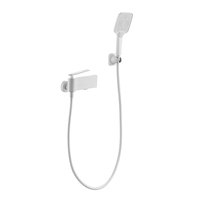 Ensemble de robinetterie de douche Sunvin moderne en laiton avec mitigeur en céramique et fonction cascade/pluie