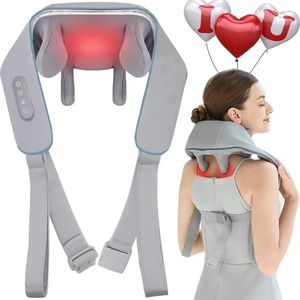 Almohada Masajeadora Shiatsu Portátil para Cuello y Hombros, la Más Vendida, con Calefacción y Compresión para Relajación, Uso en la Oficina, Viajes y el Hogar - Product Image 1