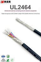 Cable eléctrico trenzado para ordenador, 22AWG, 24AWG, 26AWG, 28AWG, 4 núcleos, ul 2464, 300v, 26AWG, pvc, 4 núcleos
