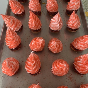 Chocolate Crispy <b>Waffle</b> <b>Cone</b> Original Ice Cream Strawberry Freeze-dried Crispy Sugar Powder Beach Model Faux Soft Serve Props - Product Image 2
