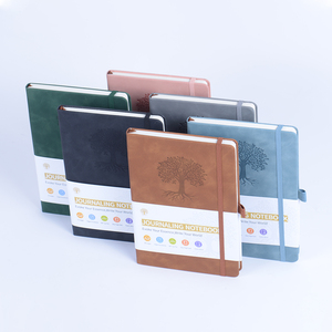 Tùy chỉnh phong cách A5 bìa cứng máy tính xách tay thân thiện với môi hàng ngày bằng văn bản Tạp Chí PU da Bìa du lịch xách tay Memo máy tính xách tay Bộ Quà Tặng - Product Image 3