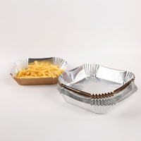 YuanTong LB-137 Barquette carrée en aluminium pour friteuse à air, antiadhésive, résistante à la graisse, jetable, 1 pièce/paquet, taille personnalisée OEM/ODM