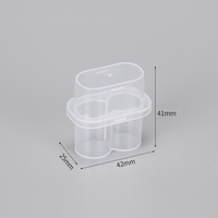 Boîtes en plastique de 3 ml en gros, étuis de rangement stériles pour flacons de 2 à 4 pièces, supports de flacons de peptides en gros, étuis en plastique pour peptides en gros