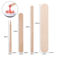 Lot de 100 bâtonnets applicateurs en bois jetables pour épilation professionnelle – Outil d'épilation pour le visage et les sourcils