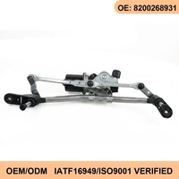 Wanray 12V LHD, Repuesto Confiable para Automóvil, Motor de Limpiaparabrisas Delantero para RENAULT Clio III 3 2005-2012 8200268931