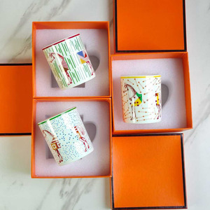 Set Regalo di Tazze da Caffè in Ceramica di Lusso con Motivi Geometrici, Tazze in Porcellana Premium Lavabili in Lavastoviglie per Ufficio, Casa <span class=keywords><strong>e</strong></span> Regali - Product Image 4
