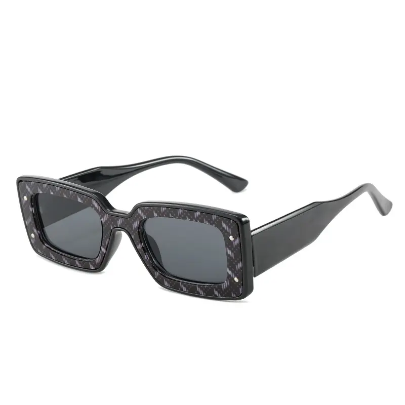 Novo padrão de moda PC quadrado uv400 STOCK design decorativo seus próprios óculos de sol masculino feminino