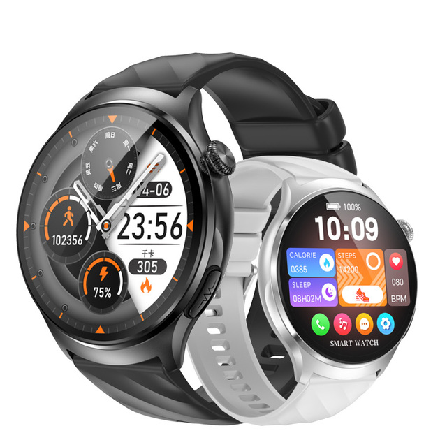 MT600 Smart Watch 1.56 Inch AMOLED BT Call Heart Rate Blood Oxygen Body Temperature Monitoring SOS Sport Smartwatch