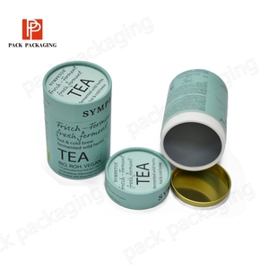 Kích Thước Tùy Chỉnh Xi Lanh Cấp Thực Phẩm Sang Trọng Hộp Vòng Tròn Tái Chế Trà Container Bao Bì Nhỏ Hộp Giấy Ống Cho Các Loại Trà - Product Image 5