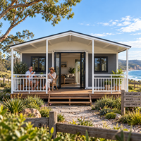 Kit de maison préfabriquée modulaire extensible de 20 à 40 pieds pour habitation, vente aux États-Unis, en Europe et en Australie