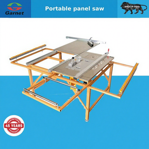 Scie à panneaux portative mini pliable 220V, styles horizontal et vertical, état neuf ou d'occasion, pour le travail du bois, moteur 2.6kW, lame 1500mm - Product Image 1