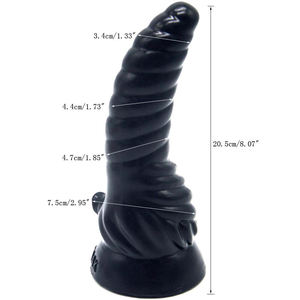 20,5 cm Silikon Real Dildo mit mit Saugnapf Ochsen horn Design Monster Anal Dildo Sexspielzeug Tier dildos FAAK Sex Shop - Product Image 2