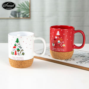 2025 bán buôn Valentine của giáng sinh thiết kế Quà Tặng tùy chỉnh sinh nhật gốm du lịch cốc cà phê Mug với nút chai cơ sở dưới với nắp - Product Image 6