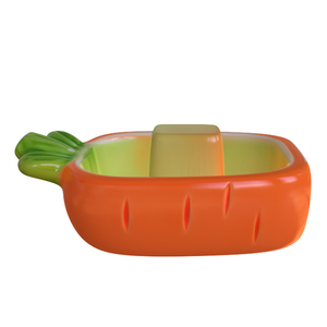 Керамическая экологичная кормушка для птиц в форме моркови, подвесная миска для декора патио, двора и сада - Product Image 2