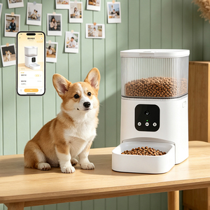 Pet Automatic Feeder Alimentador Automático Automatic Pet Feeder With <b>Camera</b> <b>Smart</b> Feeder Pet Indoor Pet Supplies - Product Image 1