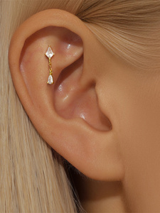 Pendientes de Plata 925 de Lujo con Ópalo y Circonita, Estilo Moderno para Mujer, Diseño de Moda para Bodas y Regalos - Product Image 6